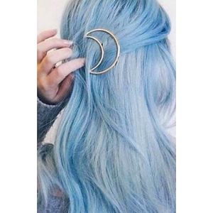 🔥3/$15🔥 Cresent Moon Hair Clip Gold Silver Accessories